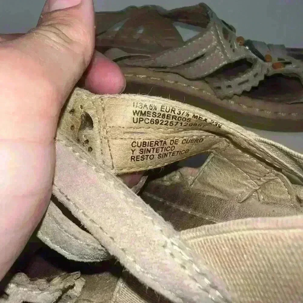 Earth Spirit genuine leather sandals size woman’s 6.5 - Picture 6 of 6